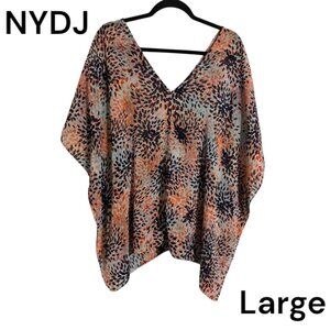NYDJ Multicolor V-Neck Top